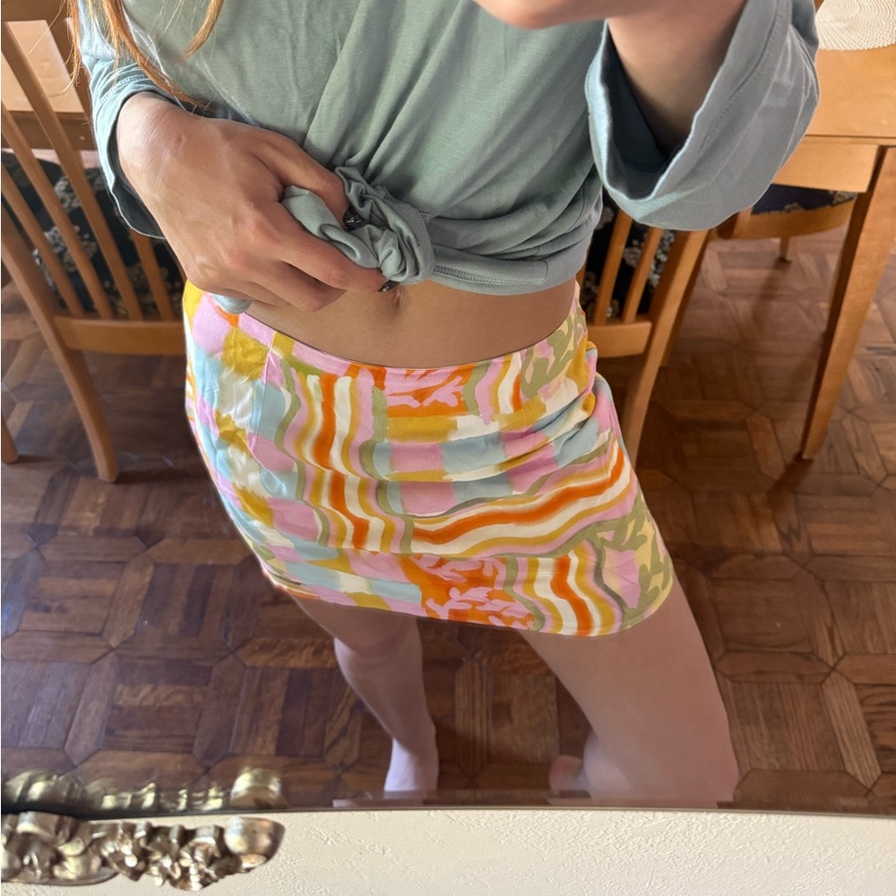 Colorful Patterned Women's Skirt